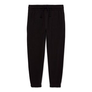 Athletic Works Boys Fleece Sweatpants Rich Solid Black Size Large (10-12)